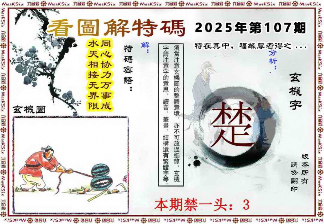 六合彩107期看图解特码