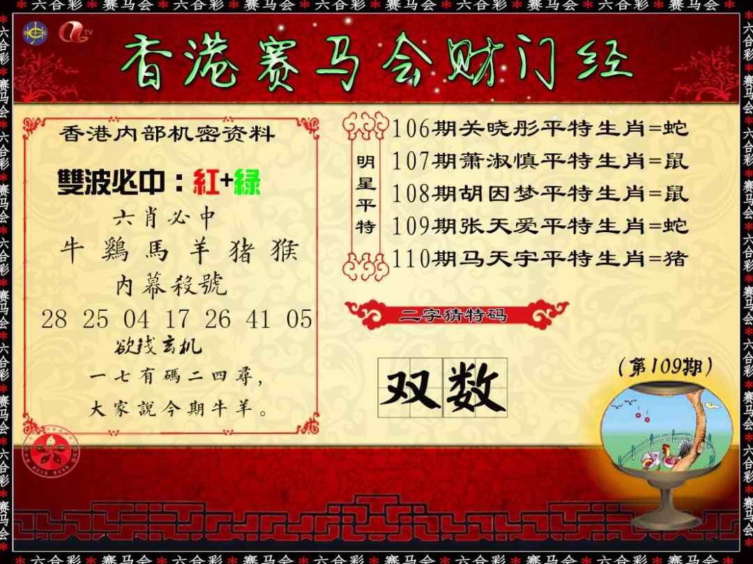 六合彩110期财门经