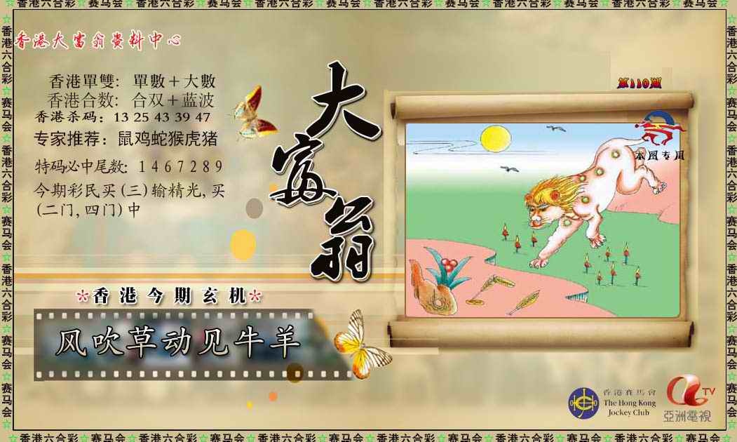 六合彩110期新大富翁