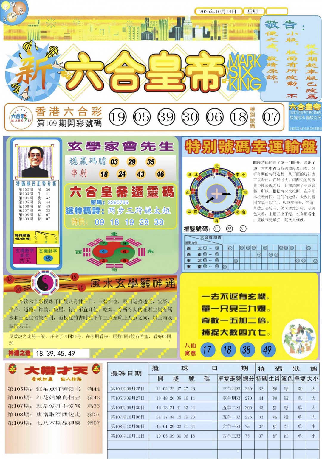 六合彩110期六合皇帝A