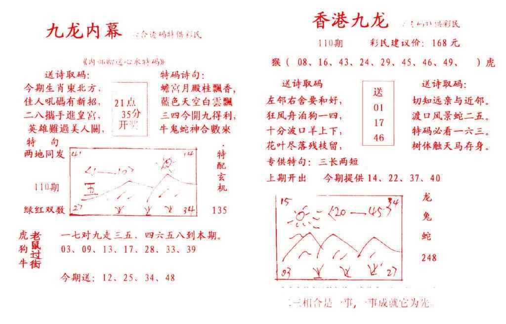 六合彩110期九龙内幕