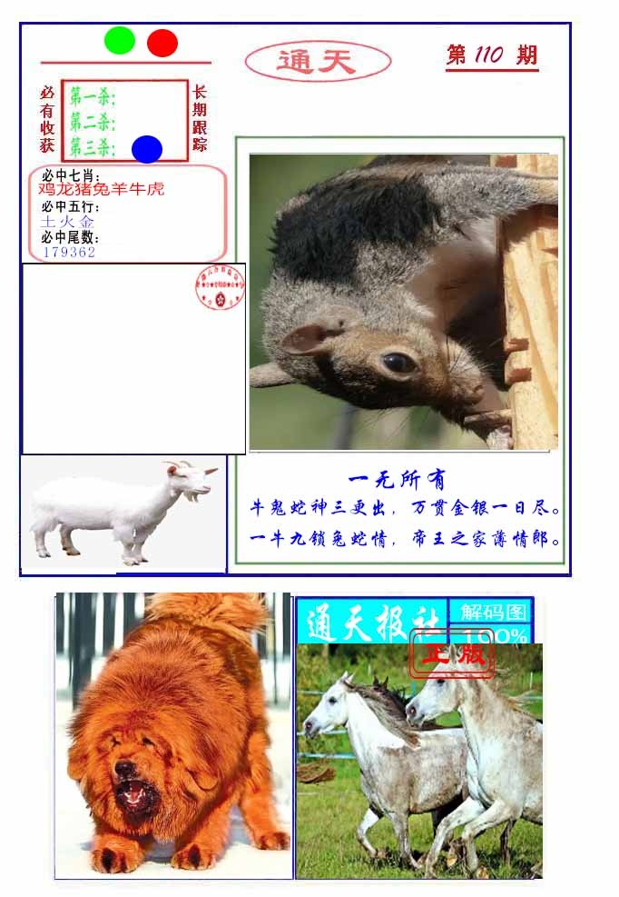 六合彩110期通天杀波图2