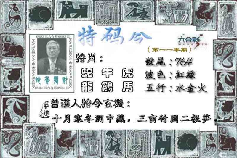 六合彩110期特准特码令