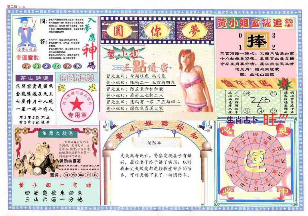 六合彩110期(新版)六合圆你梦B