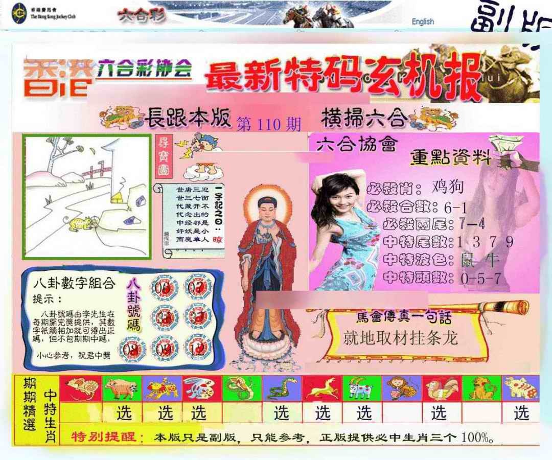 六合彩110期九龙内幕玄机报