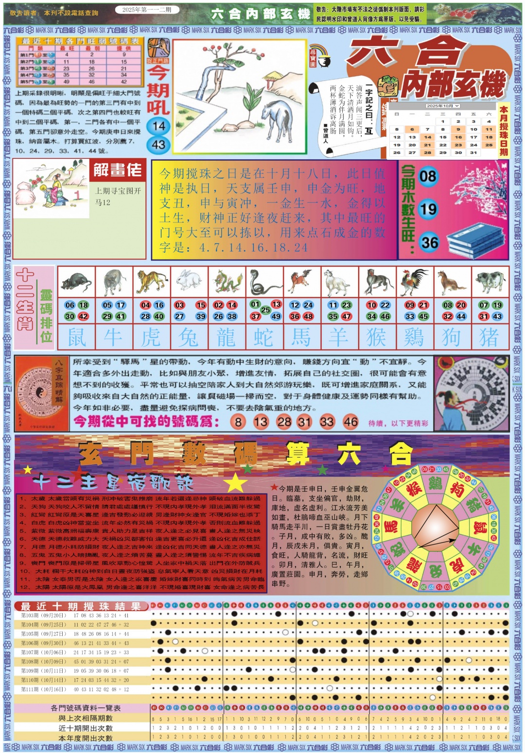六合彩112期六合内部玄机A