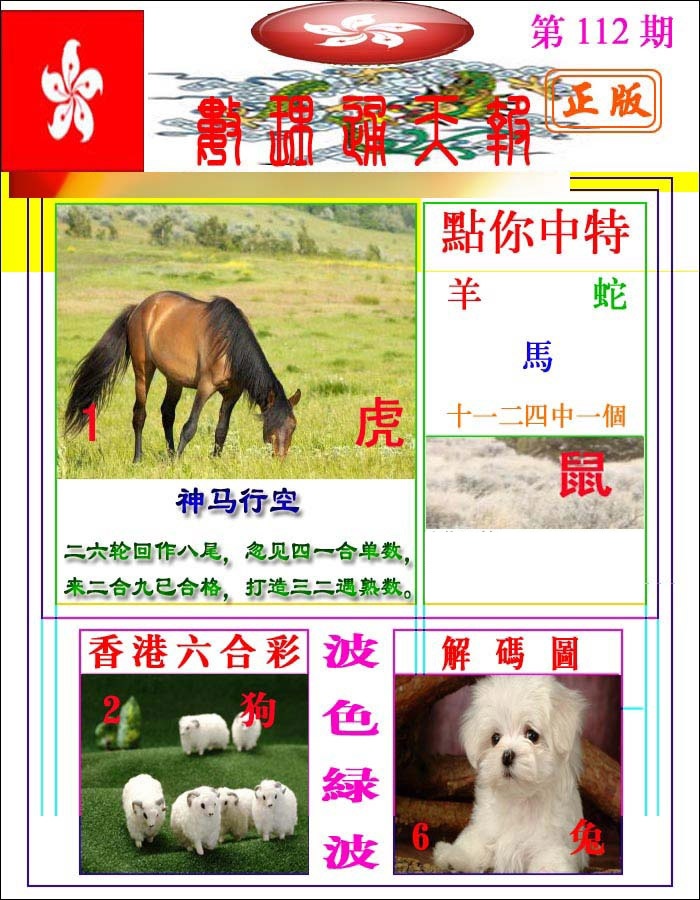 六合彩112期数理通天