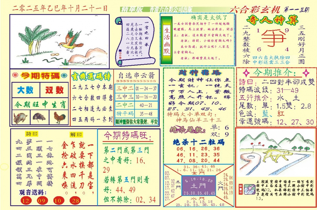 六合彩113期118六合玄机(新图)