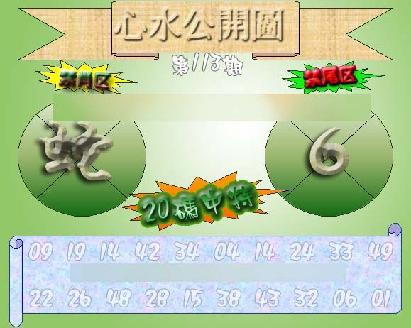 六合彩113期心水公开图 {正版}