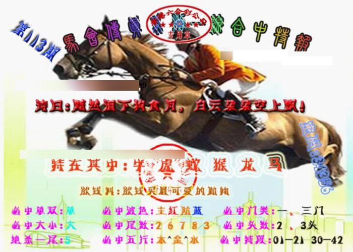 六合彩113期马会传真-综合报