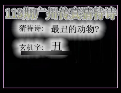 六合彩113期广州传真猜特诗