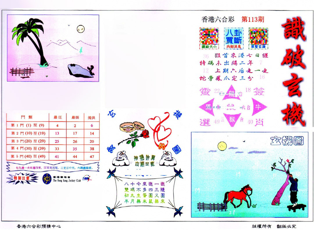 六合彩113期识破玄机(保证香港版)