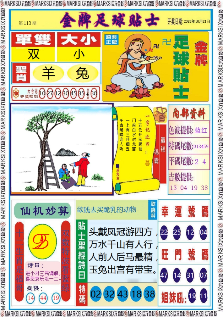 六合彩113期金牌足球贴士记录