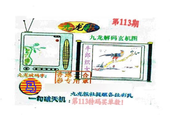 六合彩113期九龙报