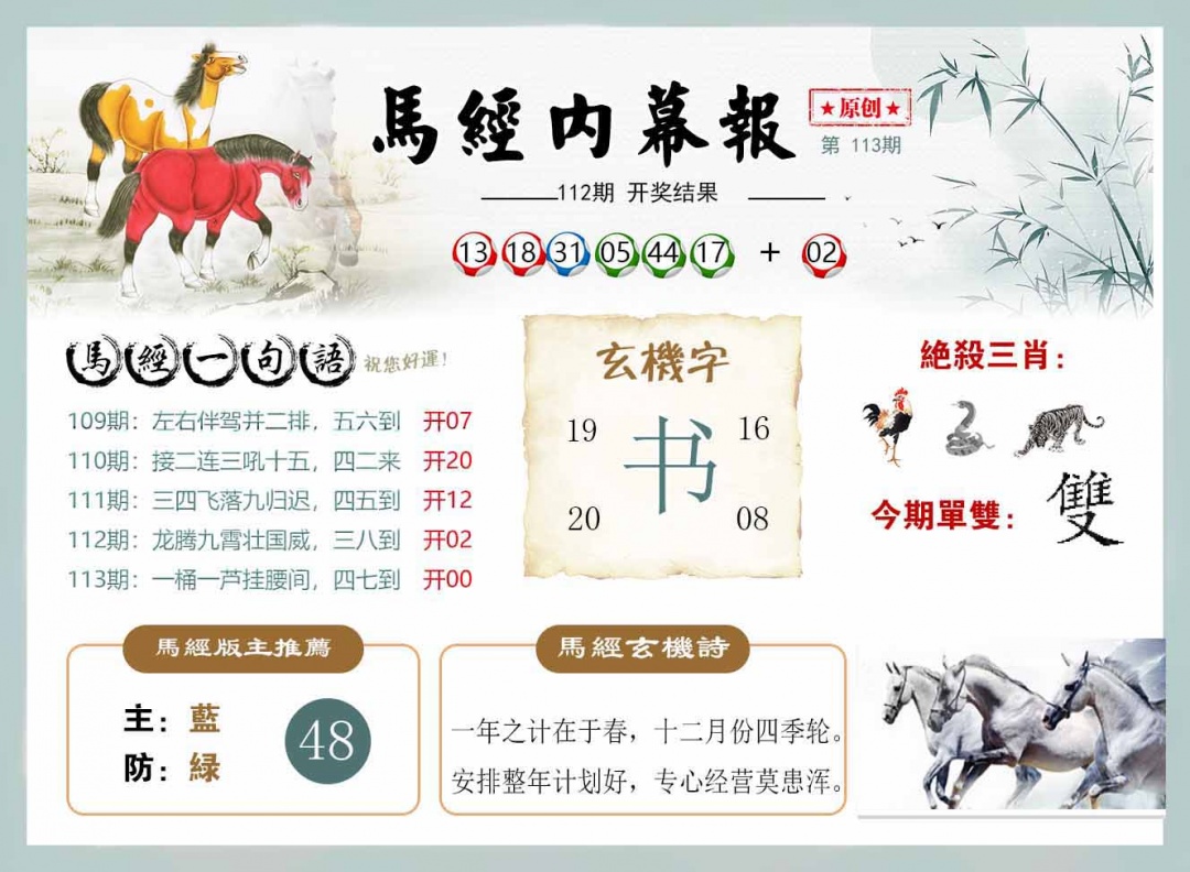 六合彩113期马经内幕报