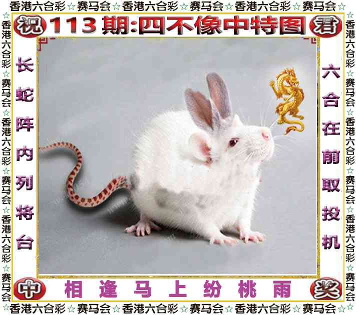 六合彩113期四不像中特图