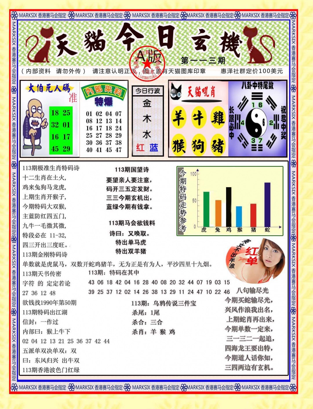 六合彩113期今日玄机图A