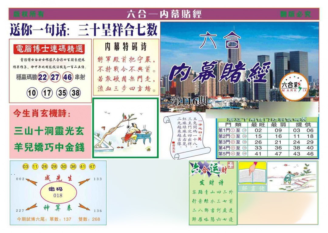 六合彩116期内幕赌经