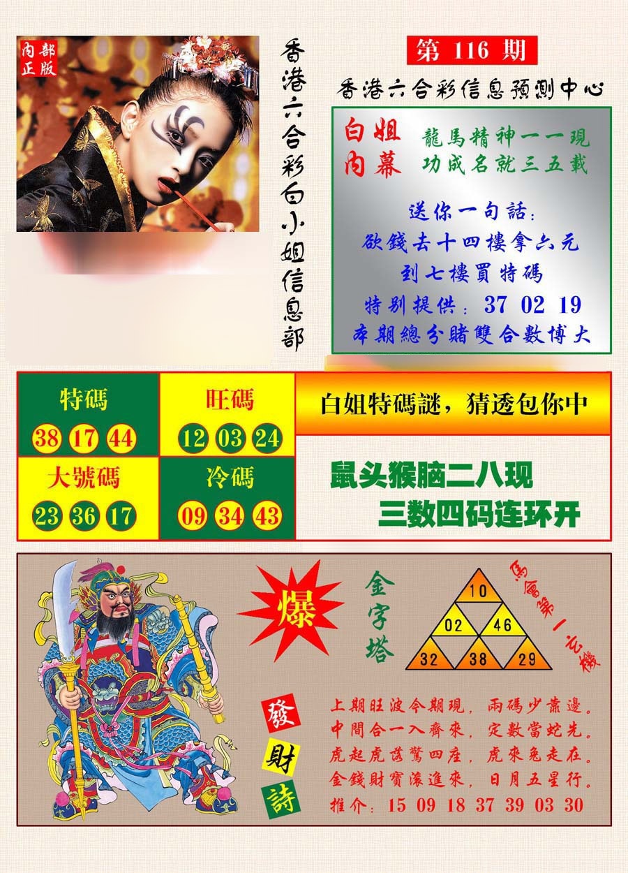 六合彩116期港彩内幕报