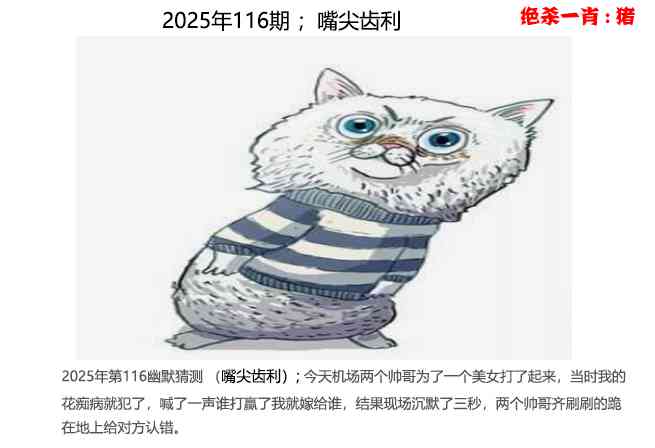 六合彩116期幽默猜测
