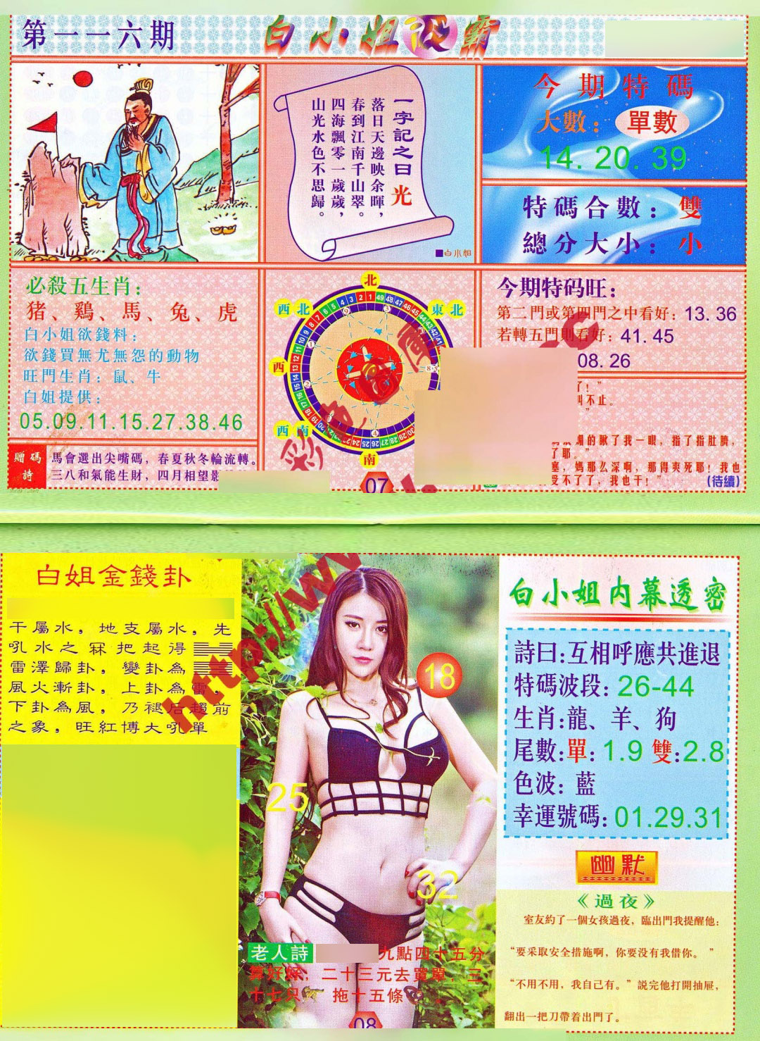 六合彩116期白小姐波霸