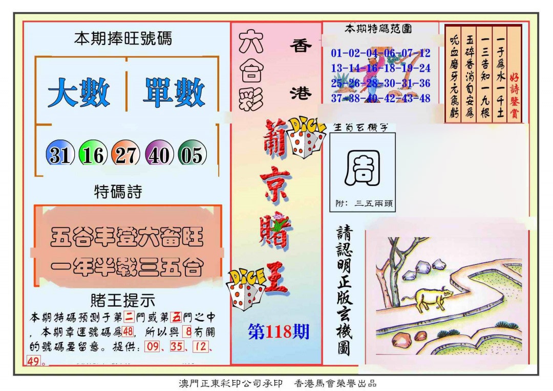 六合彩118期葡京赌王彩