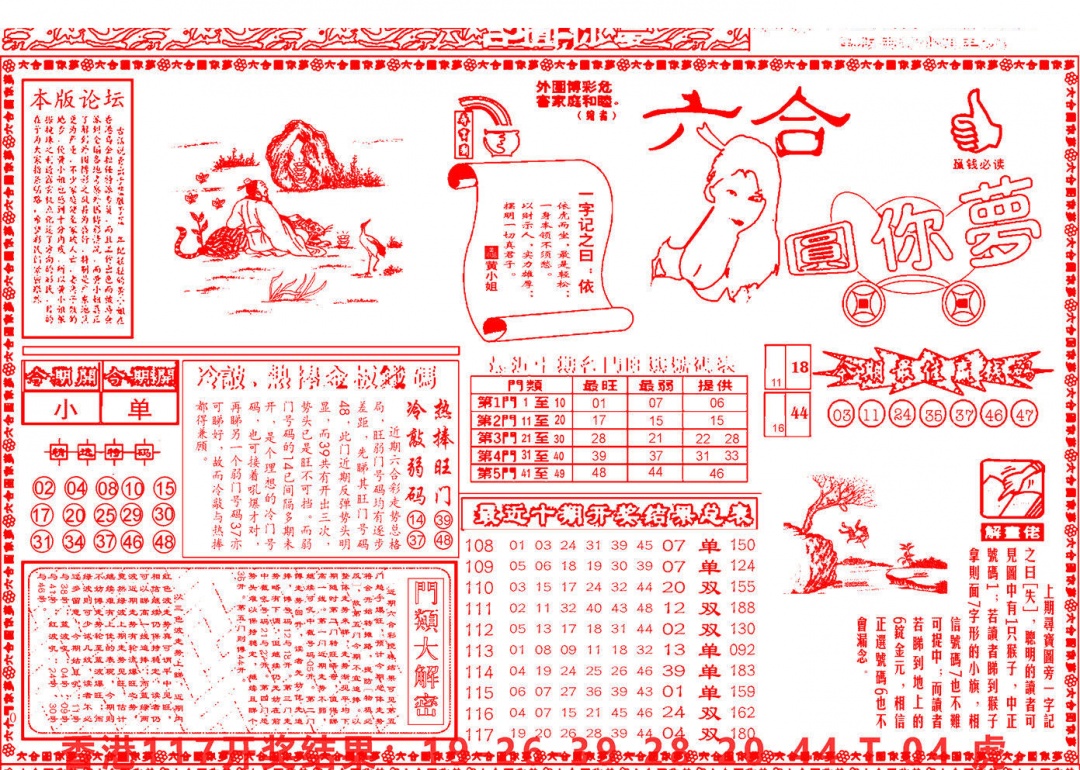 六合彩118期六合圆你梦A