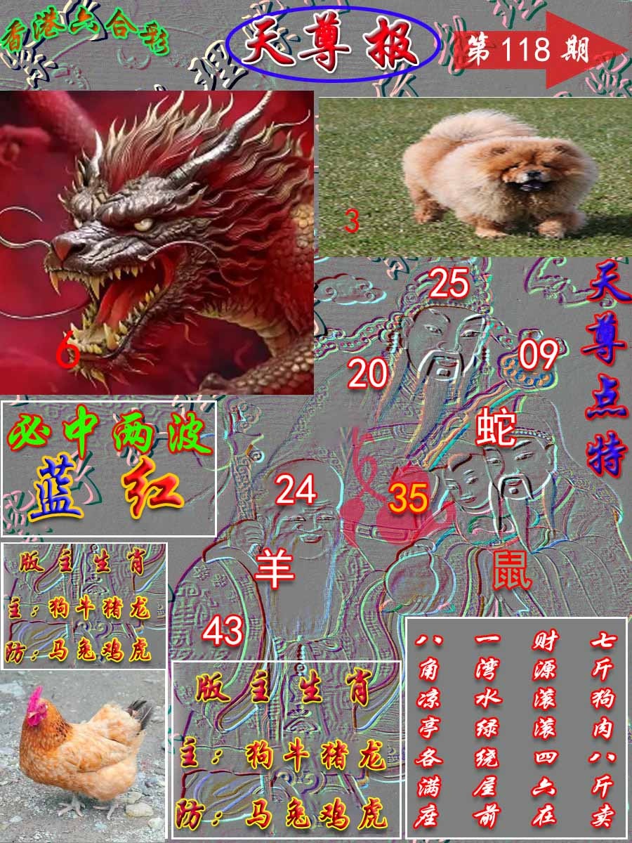 六合彩118期天尊报