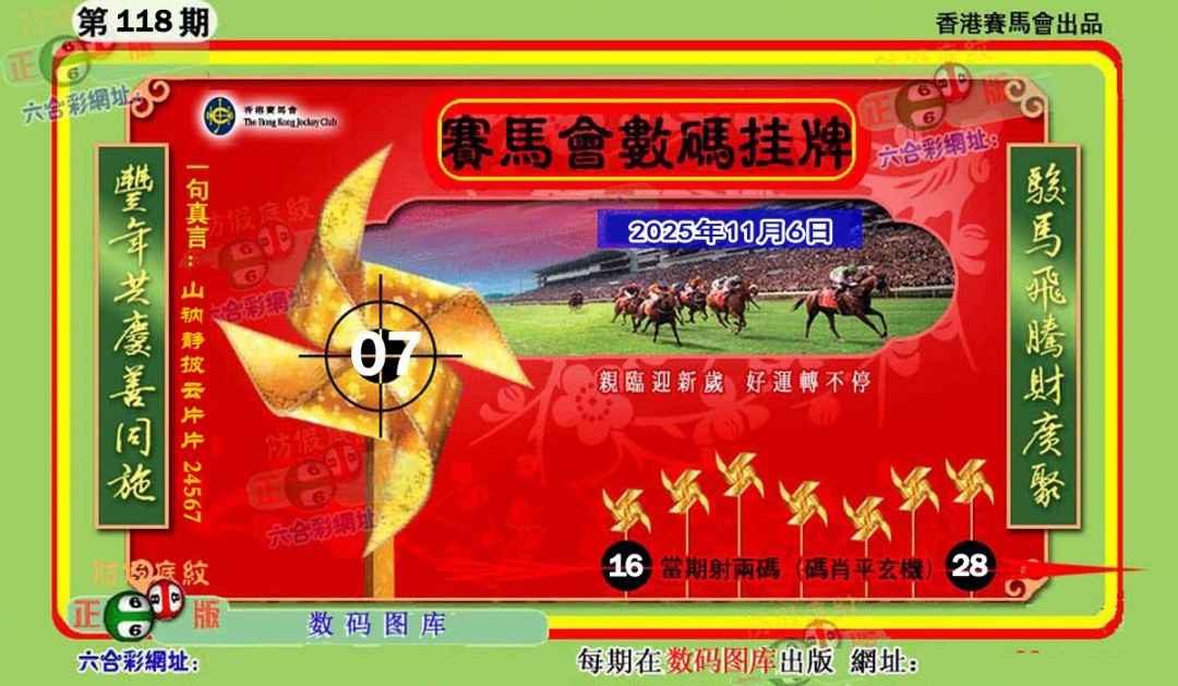 六合彩118期正版香港数码挂牌