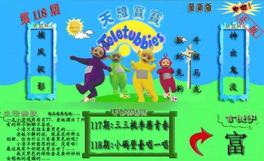 六合彩118期新天线宝宝(2006一版)