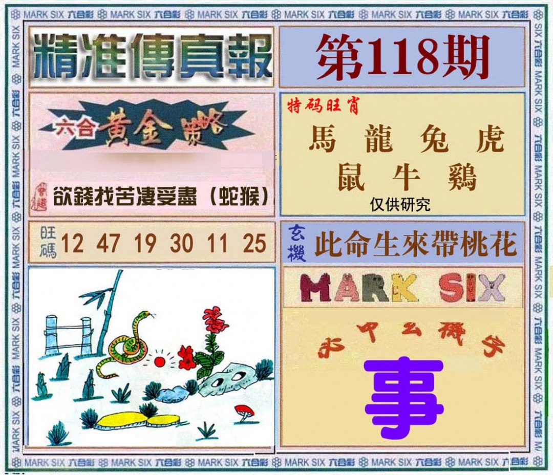 六合彩118期精准<?真?>