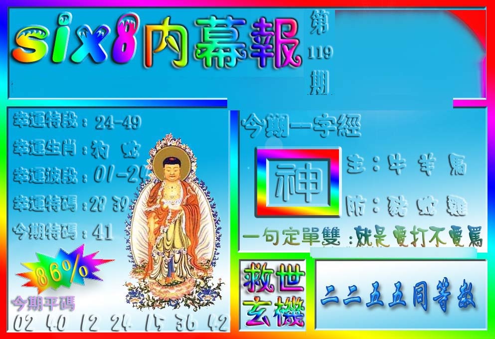 六合彩119期在线内幕报