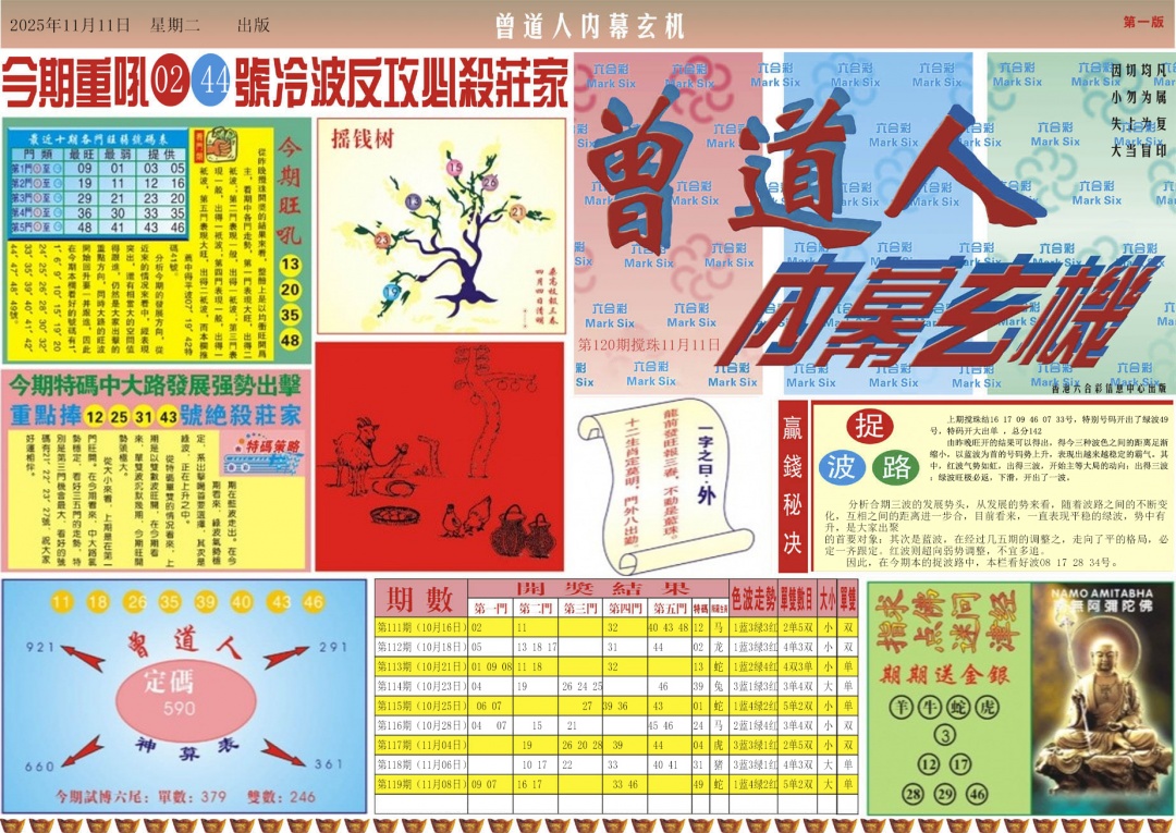 六合彩120期曾道人内幕A