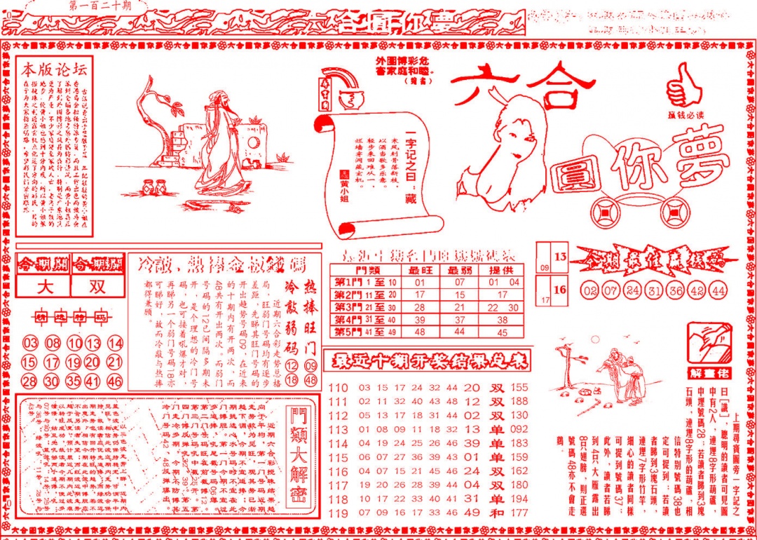 六合彩120期六合圆你梦A