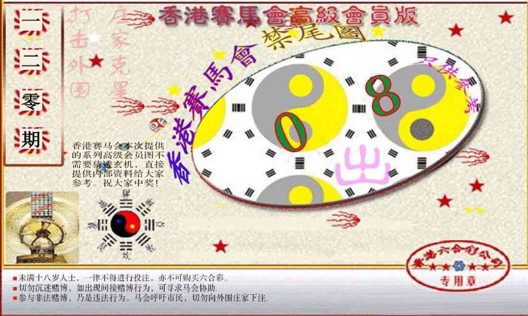 六合彩120期赛马会高级禁尾图(新）