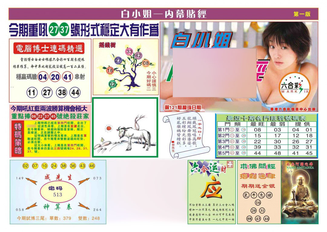 六合彩121期香港内幕赌经(新图)