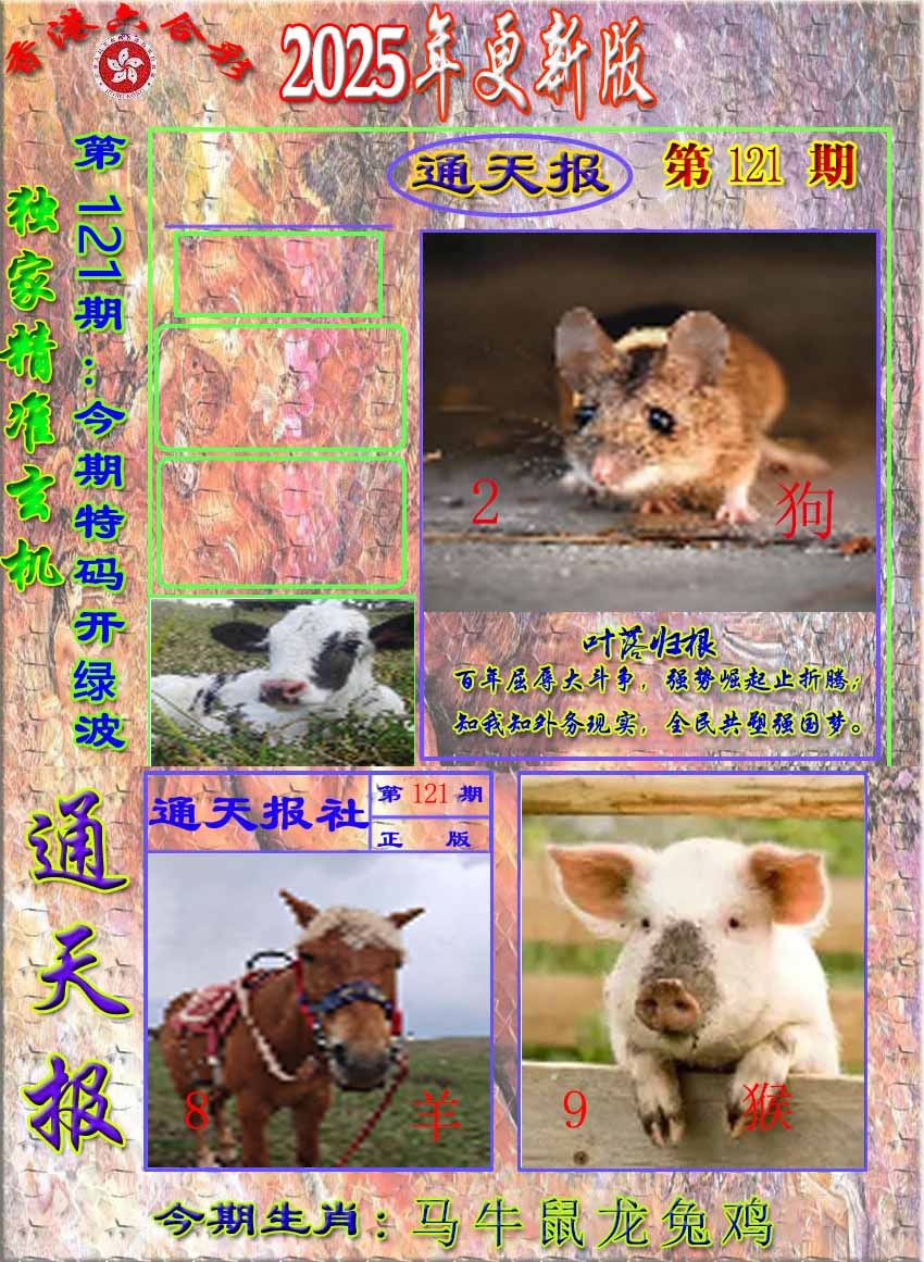 六合彩121期新通报