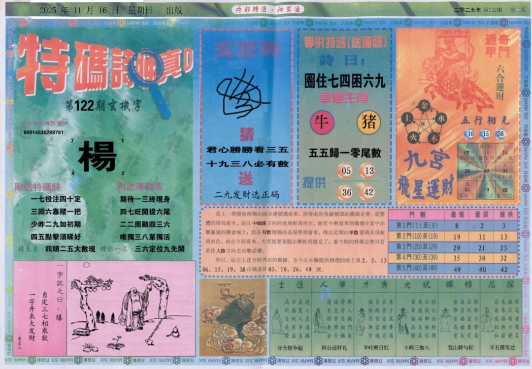 六合彩122期内部精选B