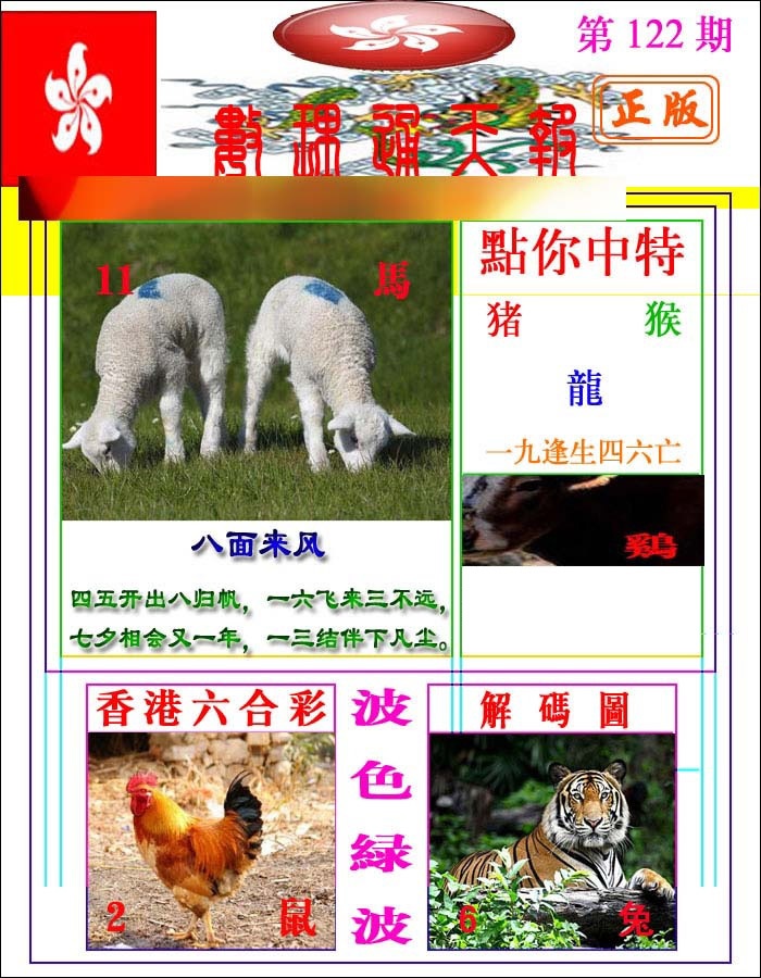 六合彩122期数理通天