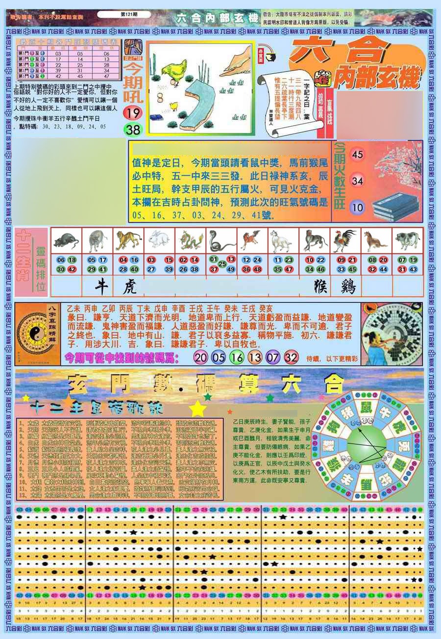 六合彩122期(新版)内部玄机A
