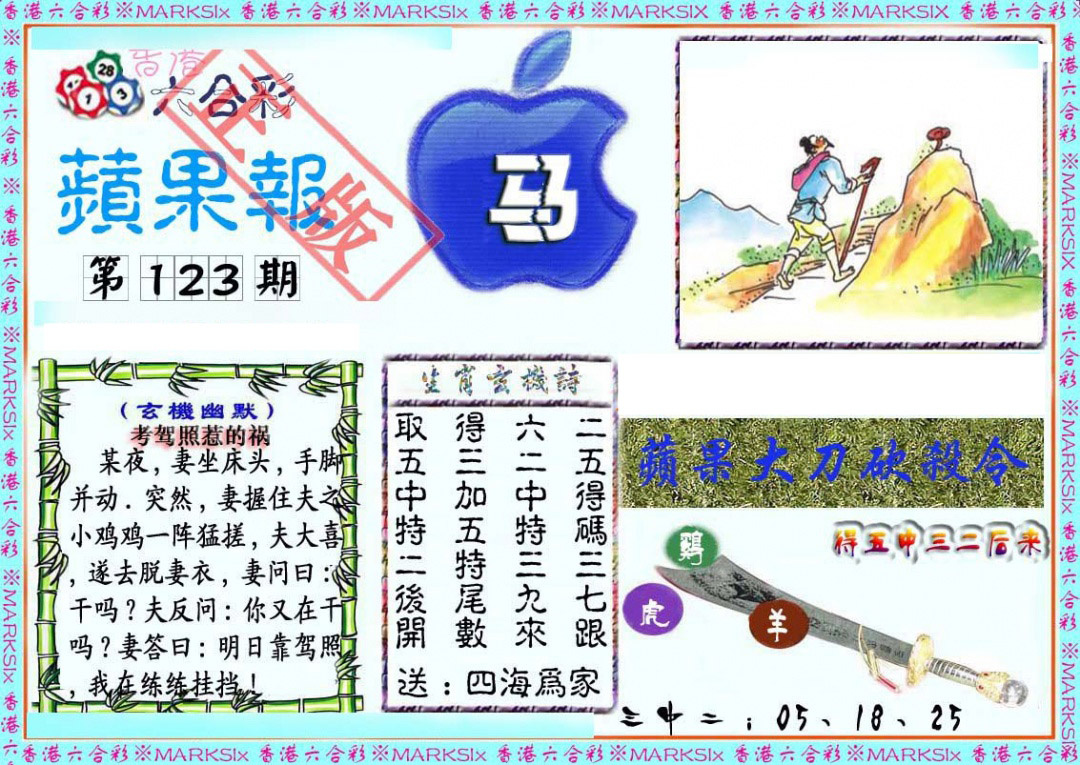 六合彩123期频果报