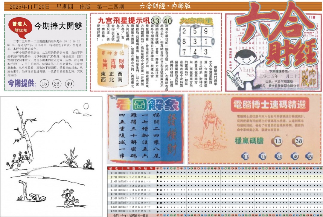 六合彩124期六合财经A