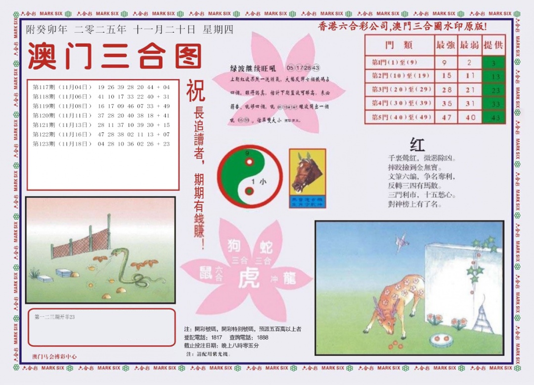 六合彩124期4-澳门三合