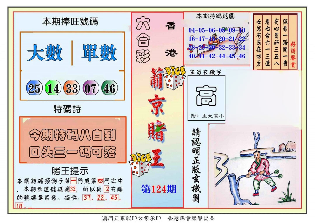 六合彩124期葡京赌王彩