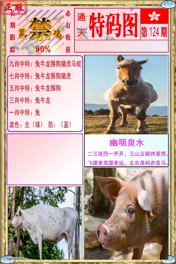 六合彩124期特码图