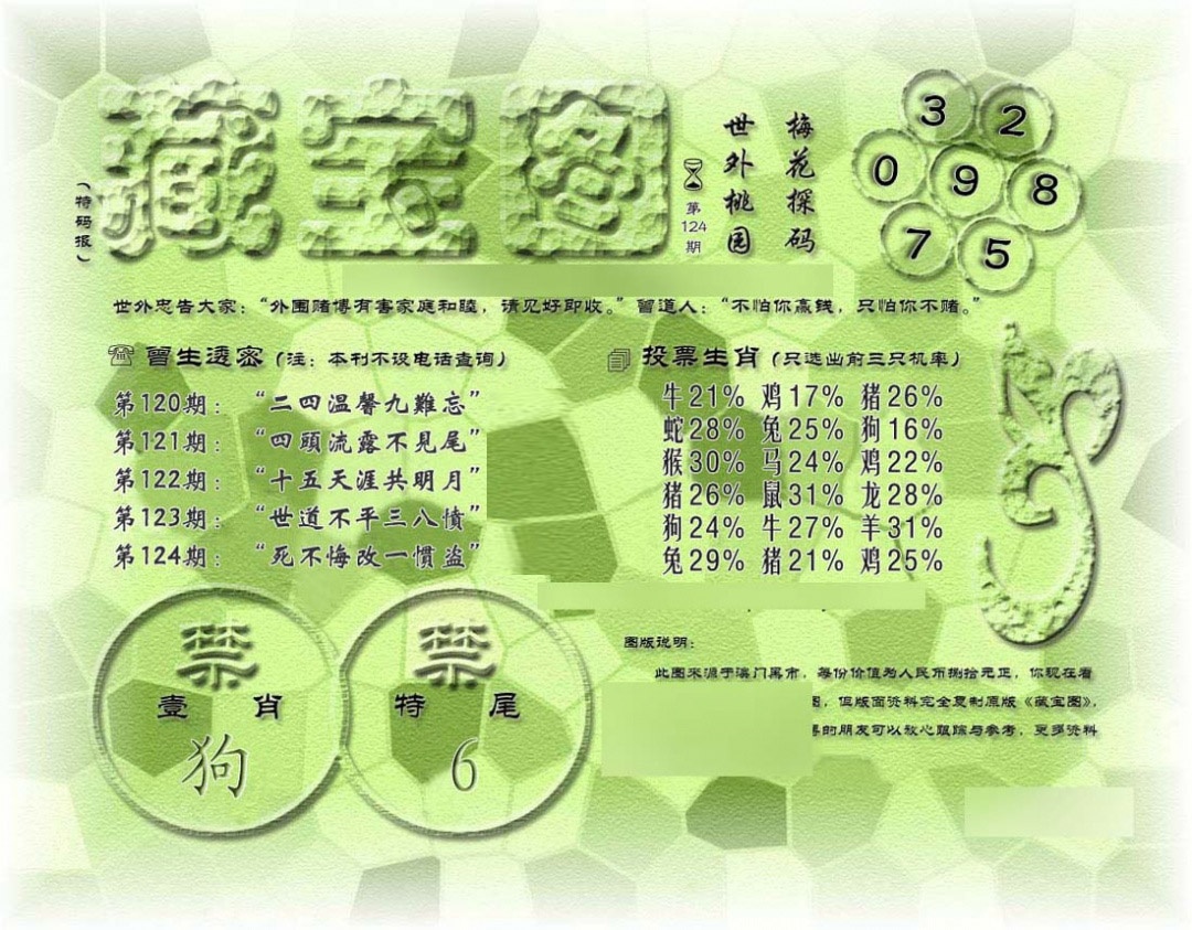 六合彩124期假老藏宝图