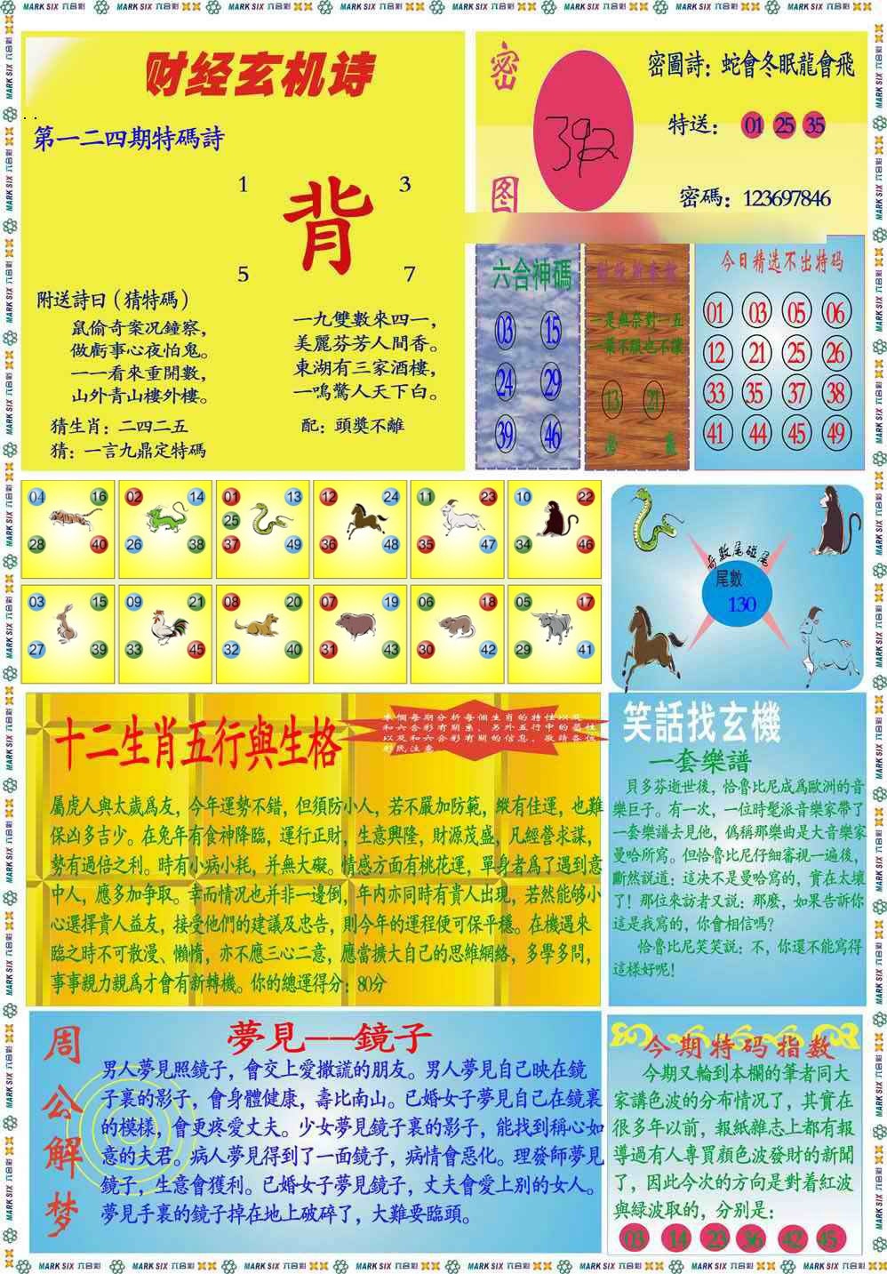 六合彩124期马经财经B(新图推荐)