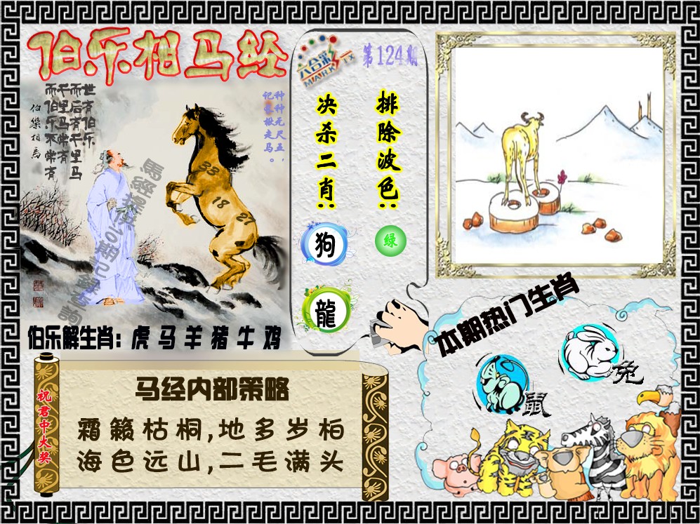 六合彩124期伯乐相马经（荐）