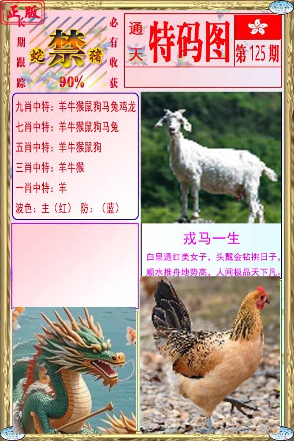 六合彩125期特码图