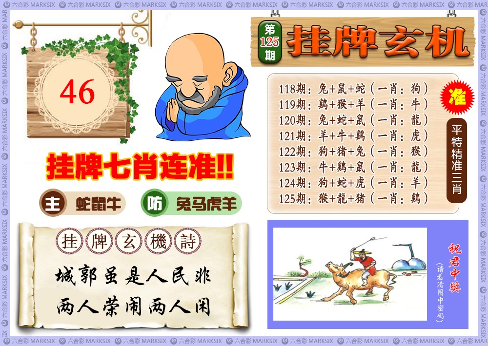 六合彩125期挂牌玄机(新图)